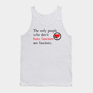 Hate Fascism Tank Top